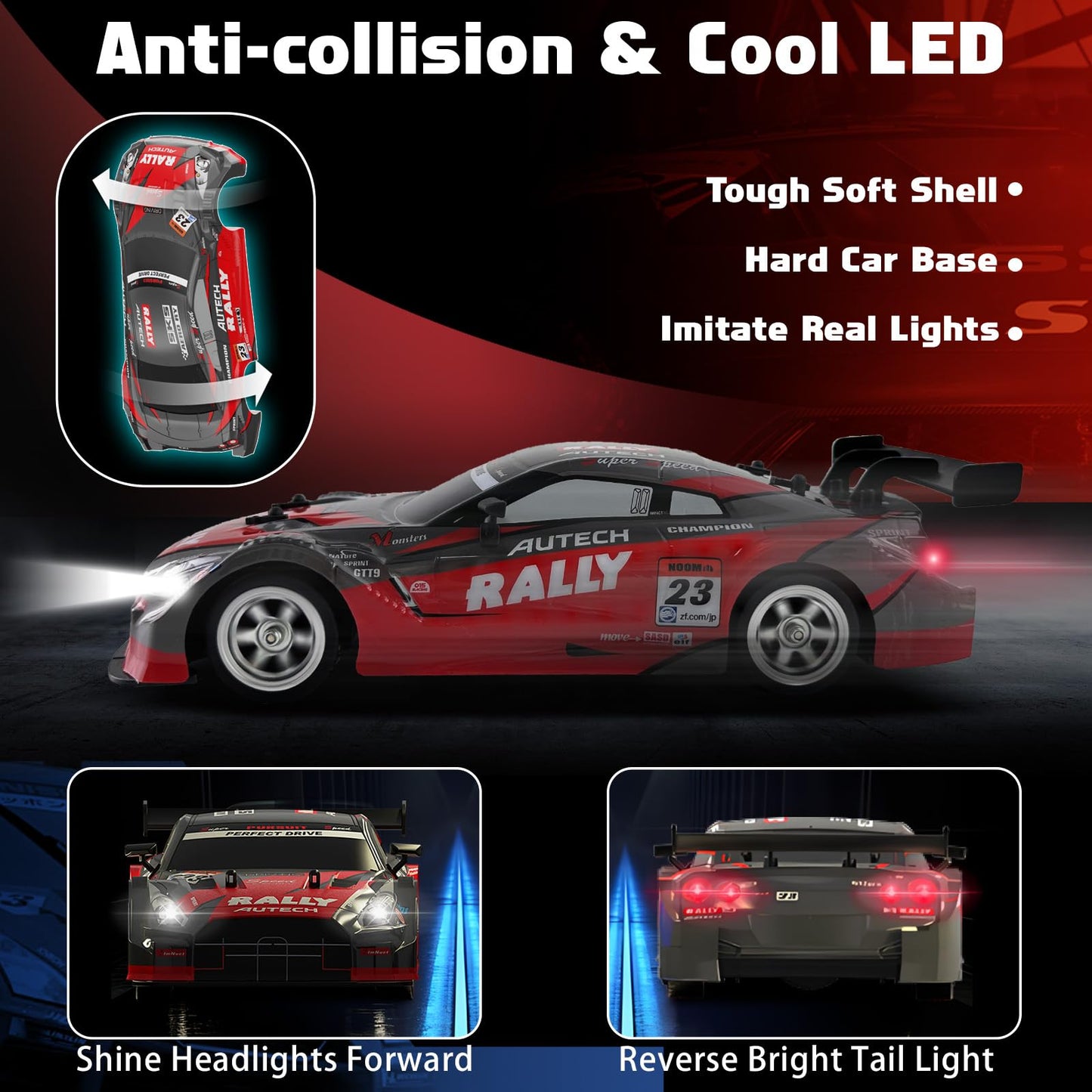 Sakeye RC Drift Car, 1:16 Remote Control Drift Car 4WD 2.4GHz RC Cars Remote Control Car Drifting RC Car High Speed Model Vehicl