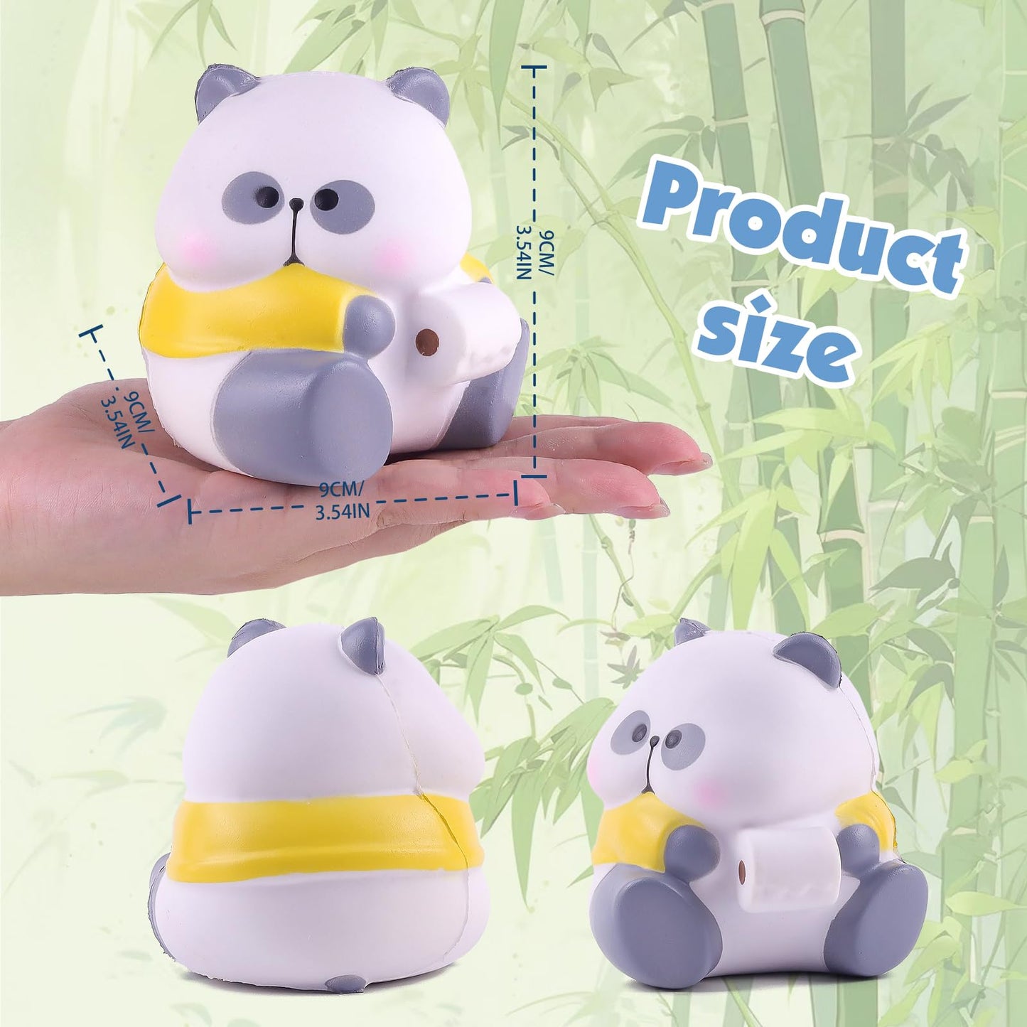Anboor Panda Squishies Slow Rising Toys for Kids - Soft Cute Tissue-Holding Panda Foam Squishies Jumbo Animal Fidget Sensory Toy