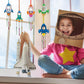 Fennoral 12 Pack Wind Chime Kit For Kids Make Your Own Rockets Wind Chime Craft Wooden Arts And Crafts For Girls Boys Ornaments