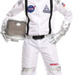 Spooktacular Creations Halloween Astronaut Costume For Kids, Unisex White Astronaut Outfit Set With Helmet, Toddler Pilot Jumpsu