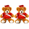 Sotiff 2 Pcs Graduation Bear Plush Stuffed Toy Bear Graduation Gifts Doll Stuffed with Grad Cap for Preschool Kindergarten Colle