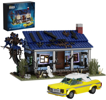 Evil House Building Set  Deadly Darkness House Compatible with Lego Halloween Horror House with Movable Car Haunted House Toy Model  Collectible Gift for Boys and Movie Fans (639 Pcs)