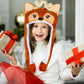 YOYTOO Plush Novelty Animal Hat with Ears Moving Jumping Pop Up Beating Plush Dress Up, One Size Fits All Adults & Children (Chr