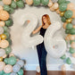 White Number Balloon 40 Inch Birthday Decorations, Number 2 Balloon 12 21 22 23 25 26 28 29 Birthday Party Decorations For New Y