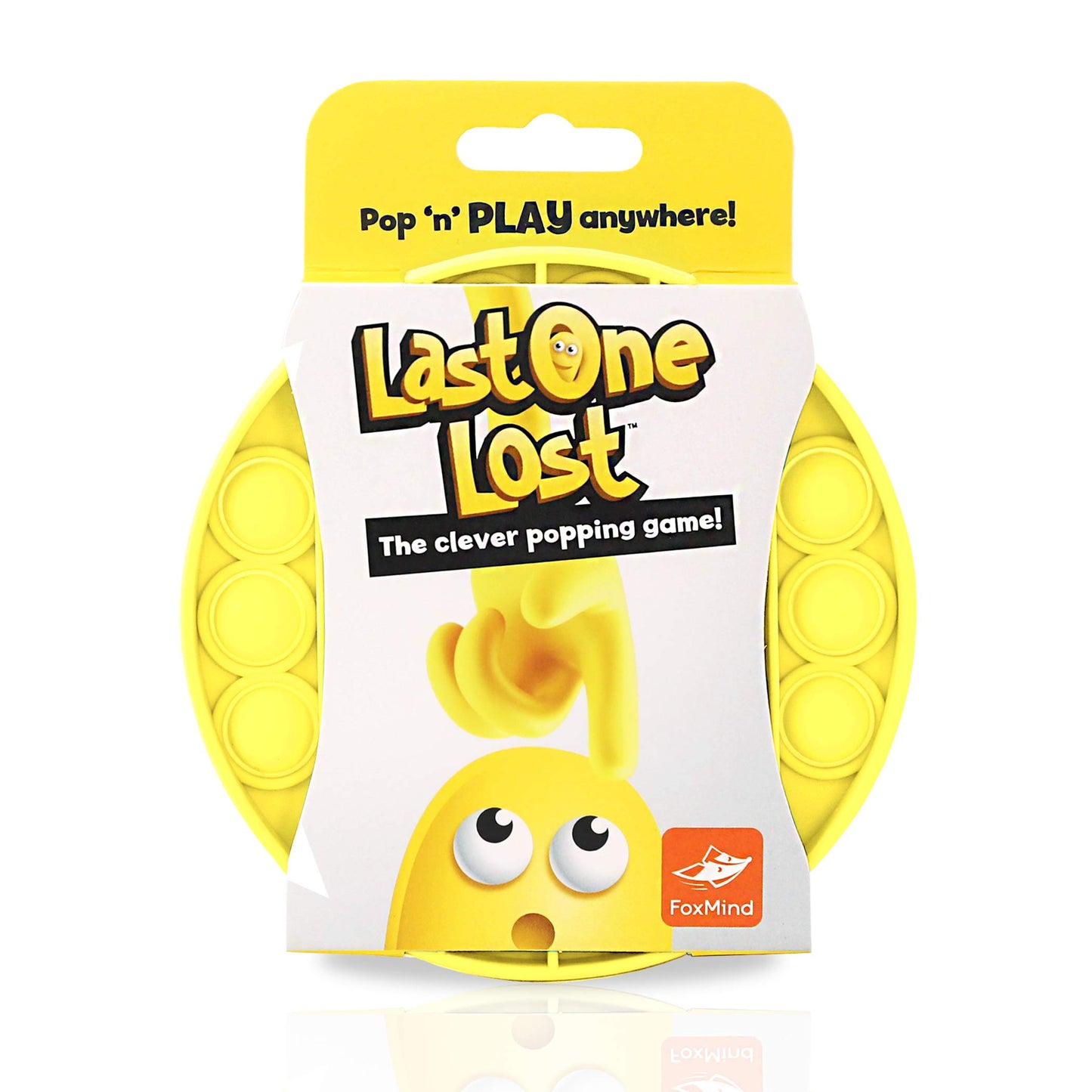 Foxmind, Last One Lost, Tactile Logic Travel Game For Kids, Family, And Friends - Yellow