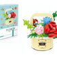 Illumely Mini Building Blocks Flower Set, Diy Micro 3D Building Toy Bricks Christmas (Cream 782Pcs)