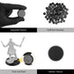 100Pcs 25Mm/0.98Inch Textured Plastic Black Round Miniature Bases, Model Base For Gaming Miniatures Or Wargames Table Top Games
