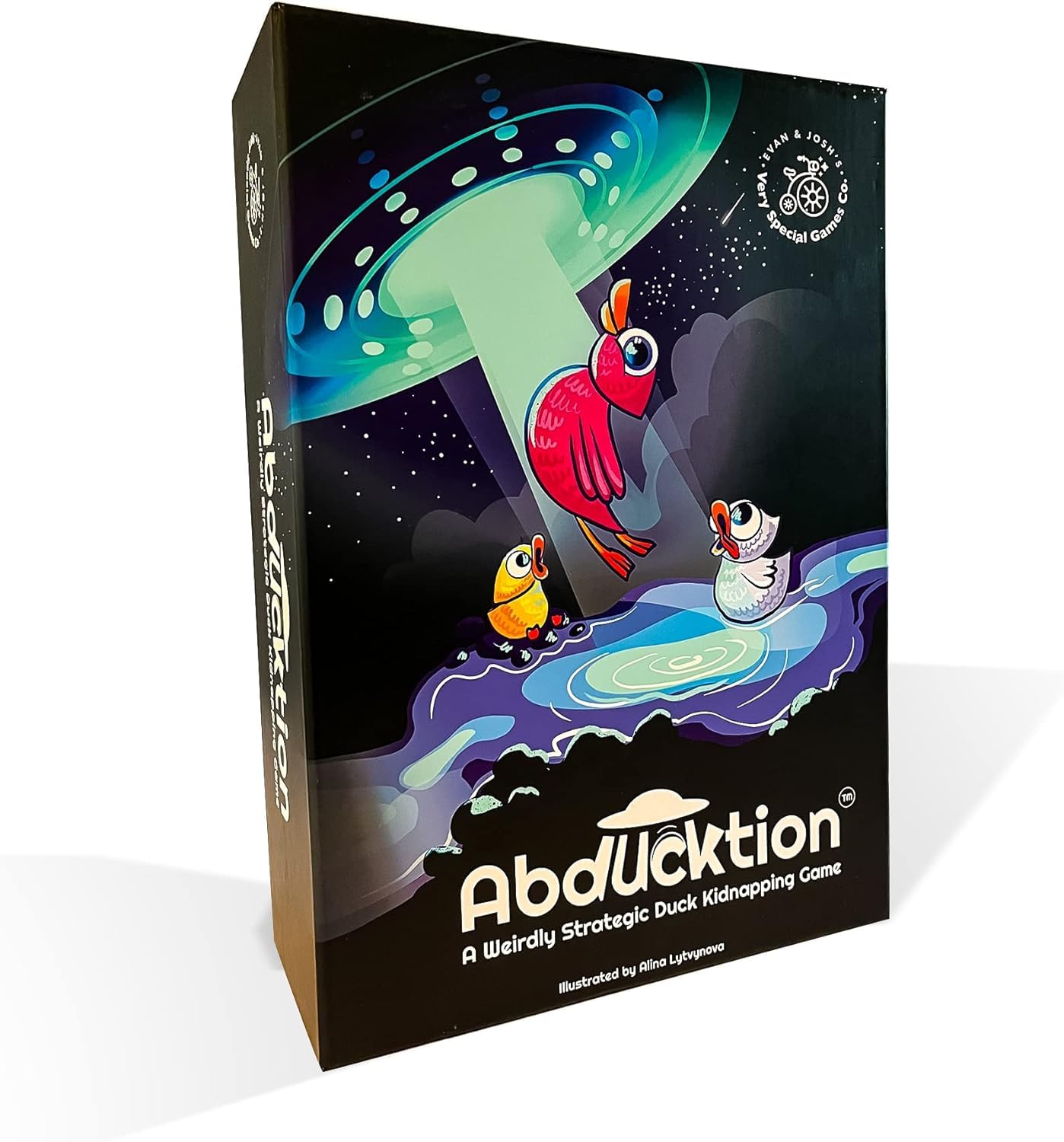 Abducktion - A Weirdly Strategic Duck Kidnapping Game, 15-Minutes Of Light Strategy Of Ducks, A Ufo, And Mind-Bending, Shape-Finding Logic!