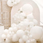 Partywoo White Balloons, 140 Pcs Pearl White Balloons Different Sizes Pack Of 18 Inch 12 Inch 10 Inch 5 Inch White Balloons For Balloon Garland Or Balloon Arch As Birthday Party Decorations, White-Z30