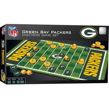 MasterPieces Family Game - NFL Green Bay Packers Checkers - Officially Licensed Board Game for Kids & Adults