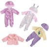 Babeside 7 Pcs Baby Doll Clothes For 10-12 Inch Dolls, Baby Doll Clothes Outfits, Doll Accessories Romper Suit, Coat And Hat For Newborn Baby Doll Boy&Girl