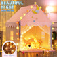 Wilwolfer Kid Tent With Mat, Star Lights - Kids Play Tents For Toddlers Kids Tents Indoor Playhouse - Princess Tent For Girls Toy House Gift (Gray With Mesh)