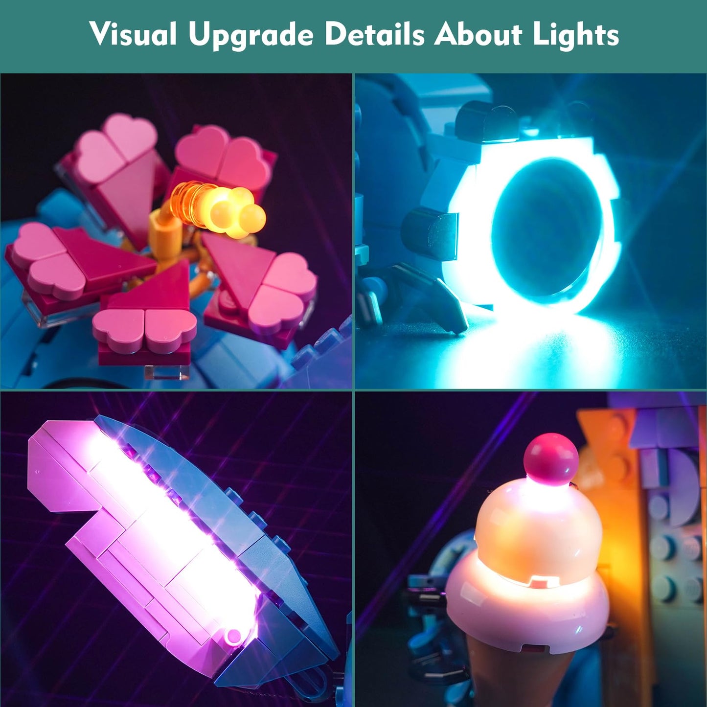 VONADO LED Light Kit Compatible with Lego Stitch 43249 (No Models Only Light) Creative Lighting Set Accessories Compatible with