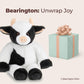 Bearington Cowlin The Cow Plush Toy: 15” Tall Friendly Stuffed Farm Animal, Black And White With Velour Faux-Fur And Soft Horns; Surface Washable; Great Gift For Boys, Girls, Animal Lovers Of All Ages