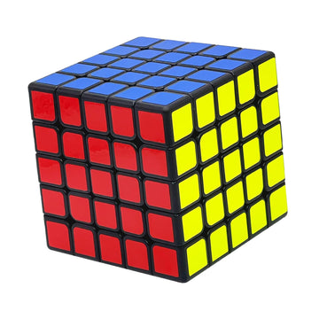 Julysgift Classic Magic Cube 2.45'' Puzzle 5X5 Smart Speed Cube Educational Game Brain Teaser (5X5 1Pk, Black)