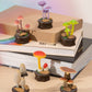 Qualia Mushroom Garden Blind Box Version 2- - Beautiful, Lightweight Charms - Blind Box Includes 1 Of 6 Collectable Figurines -