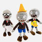 Dharnsty Plants vs Zombies Plush 3-Pack: Soft Figure Dolls  Ducky & Conehead Zombies for Birthday  Party  Halloween & Christmas