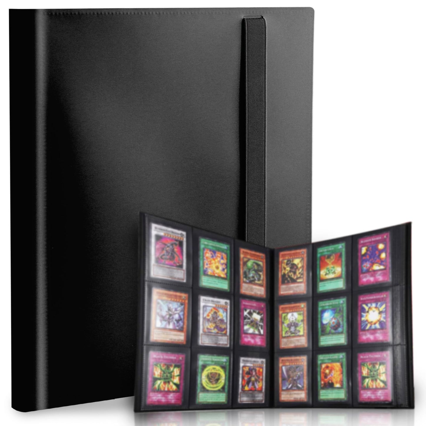 Card Binder  9 Pocket Trading Card Album Folder 20 Pages  360 Card Capacity Sports Card Binder  enhanced Card Binders Compatible with MTG  TCG  Baseball Cards (Black)