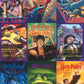 New York Puzzle Company 500 Piece Jigsaw Puzzle - Harry Potter Book Cover Collage by Mary GrandPré, Cardboard