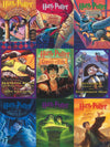 New York Puzzle Company 500 Piece Jigsaw Puzzle - Harry Potter Book Cover Collage by Mary GrandPré, Cardboard
