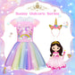 Princess Dress Up for Girls - Dress up Clothes for Toddler Girl, Princess Toys Christmas Birthday Gifts for 3 4 5 6 7 Little Gir