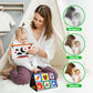 Dr.Rapeti Tummy Time Floor Mirror For Baby Infant Toddler Kids Black And White High Contrast Baby Toy With Crinkle Cloth Book Teethers Floor Activity Toy Washable Non-Toxic
