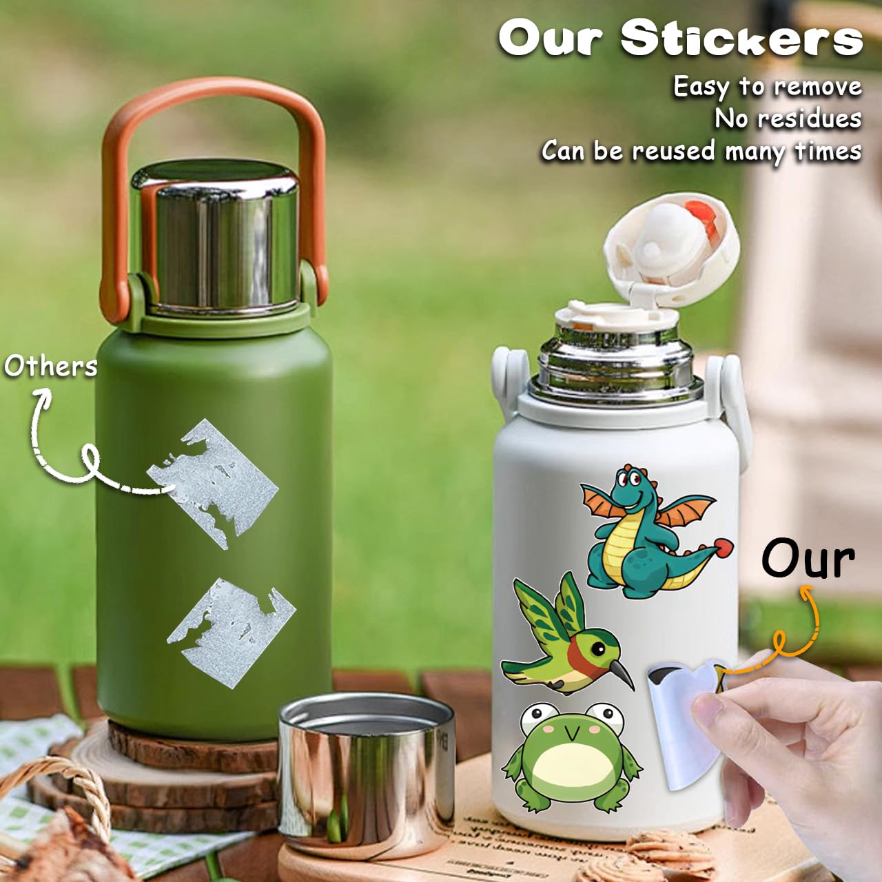 Kazjdkll Animal Stickers Pack,205Pcs Cute Animal Stickers For Kids,Water Bottle Stickers,Waterproof Vinyl Stickers For,Laptop,Sk