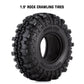 INJORA RC Tires 1.9inch 4Pcs RC Rubber Tyre Set Wheel Tires for 1:10 RC Crawler Axial SCX10 90046 SCX10 III AXI03007 Tamiya CC01