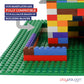 Play Platoon 15 Inch X 15 Inch Baseplate For Building Bricks - Extra Large Landscape For Building Blocks - Green Classic Platform Baseplates Compatible With All Major Brands, 2 Pack