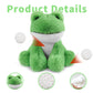 Plush Frog Sitting Toys Stuffed Animal  Realistic Animal Characters Stuffed Filled in Limbs 8.5 Inch Soft Huggable Gifts for Kids with Stuffed Animals Birthday Gift for Girls Boys