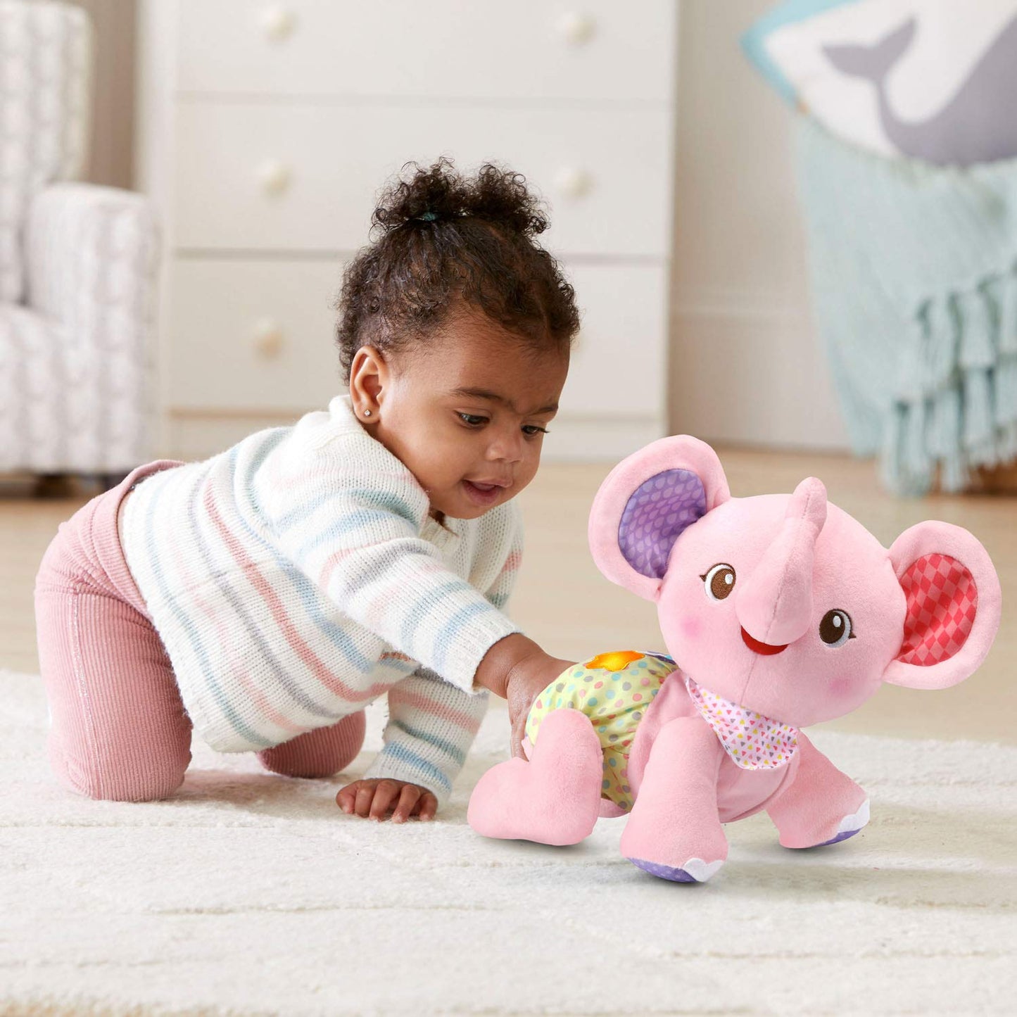 Vtech Baby Explore And Crawl Elephant, Pink