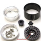 Txxrcss Adjustable 2 Offsets RC 2.2 Beadlock Wheels Rims Hub 1/10 Crawle Car Wheel Aluminum Upgrades for Remote Control SCX10 Ca