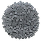 Dark Bluish Gray 2×2 Tile ×500 Parts And Pieces Flat Moc Bricks, Bulk Building Blocks For Smooth Surface Wall Floor, Toy Accessories Compatible With Major Brands