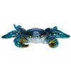 Beachcombers Gloss Blue Crab 8-Inch Length Resin, Figurine