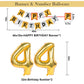 Naninuneno 44Th Gold Birthday Decorations, Gold Black Silver Happy Birthday Balloons Supplies For Boy Men Girl Women, 44 Birthda
