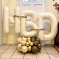 40 Inch Cream Letter Balloons, Large P Letter Balloons Foil Helium Balloons, Mylar Big Single Alphabet P Balloons, Cream Balloon