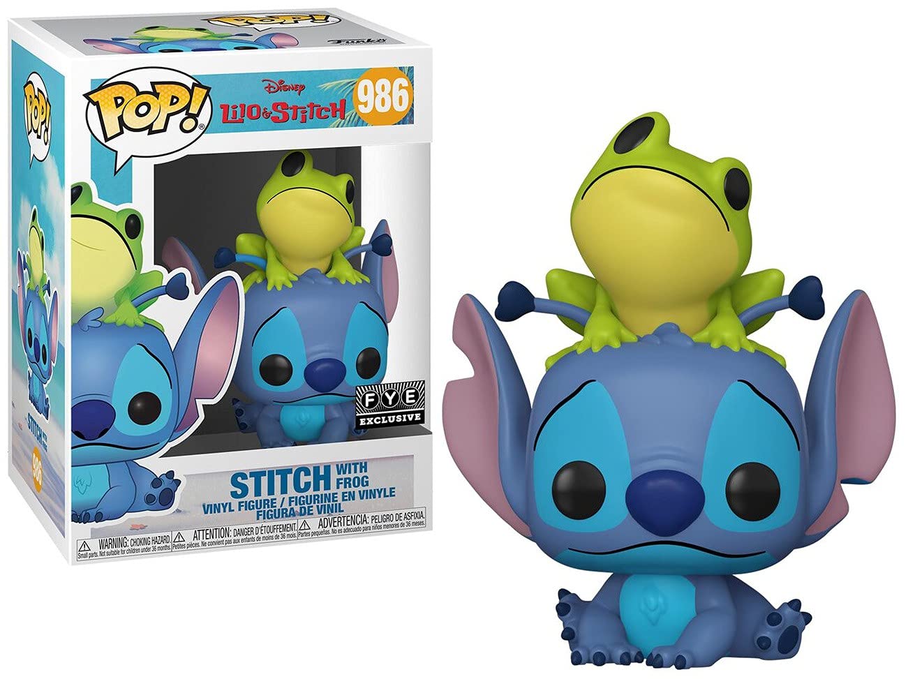 Funko pop Lilo and Stitch Stitch with Frog