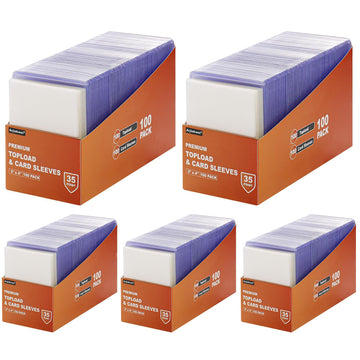 1000 Card Sleeves Hard Plastic, Arjiekwei 3''X4'' Baseball Card Protectors Hard Plastic, Premium Card Holder For Trading Sports