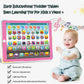 Wenbeier Kids Tablet Learning Pad Toddler Tablet With Abc Word Song Music Number Electronic Interactive Toy For Educational Preschool Boys & Girls 3 4 5 Years Old