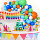 Wpensky Blue Green Orange Dinosaur Balloon Arch, 121 Pcs, Boys Birthday, Baby Shower Decorations