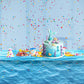Irenare Ocean Waves Plastic Tablecloth Ocean Table Cover Water Print Table Cover Sea Tablecloth Blue For Beach Pool Birthday Party Decoration Shower Supplies(1 Piece,54 X 108 Inch)