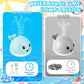 Baby Bath Toys, Toddler Bath Toys For Kids Ages 3+, Light Up Whale Bath Toy Sprinkler, Infant Baby Toys Bathtub Fountain Water T