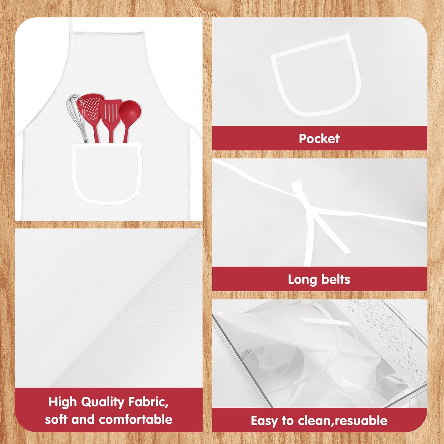 Ecoofor 30 Pieces kids chef hat and apron Ages 5-12 Personalized Kids Apron with Pocket Children Chef Apron and Hats for Boys Gi