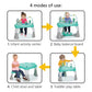 Safety 1St Grow And Go 4-In-1 Stationary Activity Center, Stained Glass