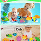 Mold Free Bath Toys For Toddler-1-3 - No Hole Bath Toy For Infants 6-12 Months - Baby Bathtub Water Pool Toys Shower Gifts For 1