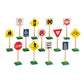 Guidecraft 7' Wooden Block Play Traffic Signs - Kids Educational And Learning Toys, Block Play Pretend Play Accessory Set For Toddlers And Preschool