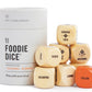 Two Tumbleweeds Foodie Dice - New Edition | Play with Your Food! | Set of 9 Dice to Inspire Creative, Seasonal Meals | Includes