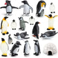 Onest 18 Pieces Mini Penguin Figurines Toy Set Realistic Arctic Animals Toys Penguins Cake Toppers Polar Small Penguin Figures For Kids Birthday Gift