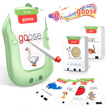 Preschool Learning Activities Toddler Toys Reusable Writing Drawing Talking Flash Cards Phonics Education Card Pocket Speech Therapy Toys For Boys And Girls, Xmas/Birthday Gift