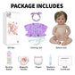 SCOM Realistic Reborn Baby Dolls with Baby Accessories - 20 inch Lifelike Baby Doll Girl  Soft Vinyl Body & Handmade Silicone Limbs  Toddler for Age 3+ Interactive Toy Birthday Gift